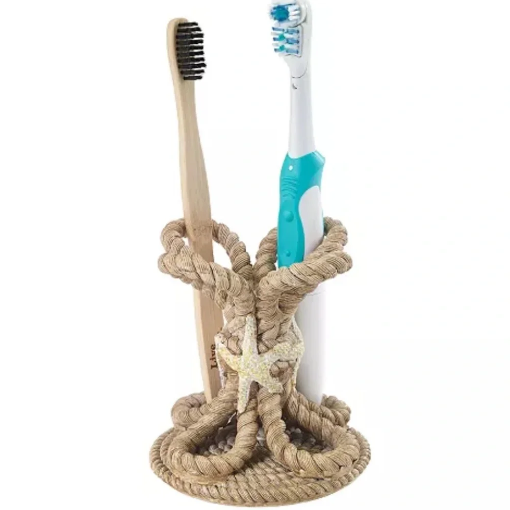 Avanti Beachcomber Seashells Resin Toothbrush Holder